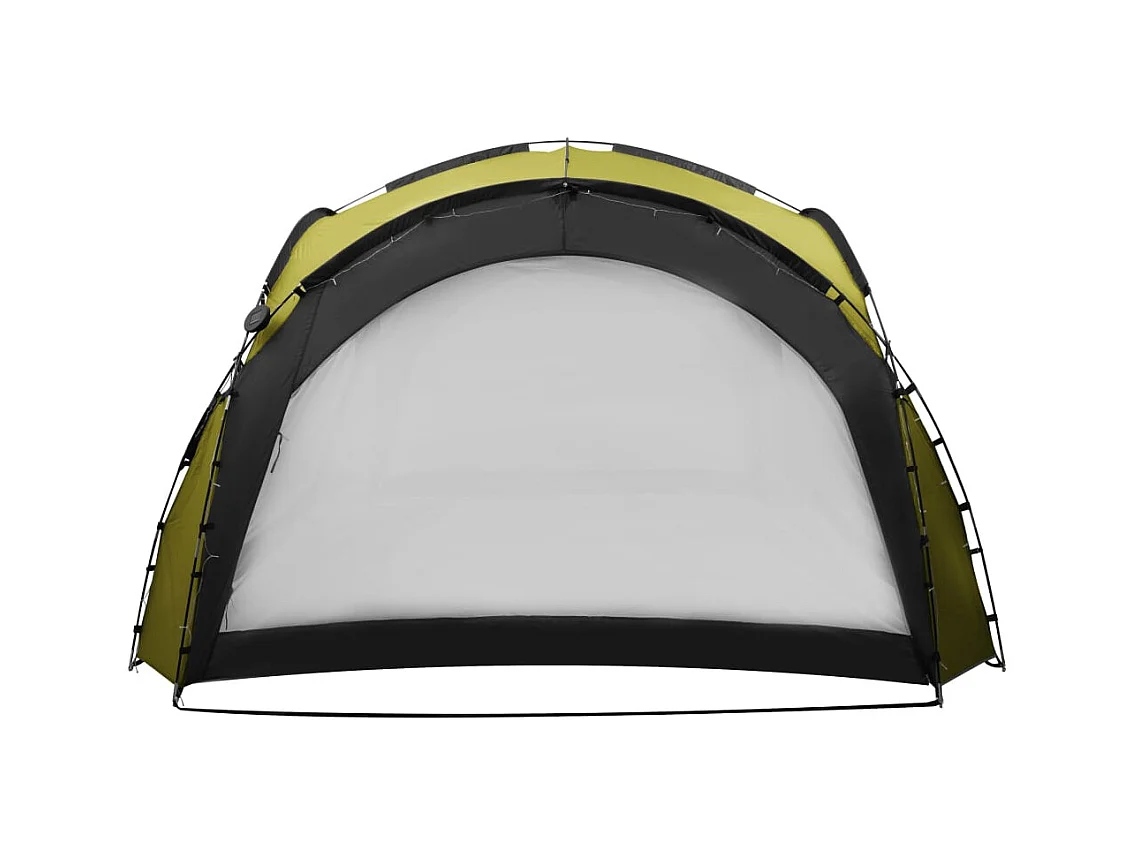 Tenda per ricevimento con LED e 4 pareti 3,6x3,6x2,3 m Verde