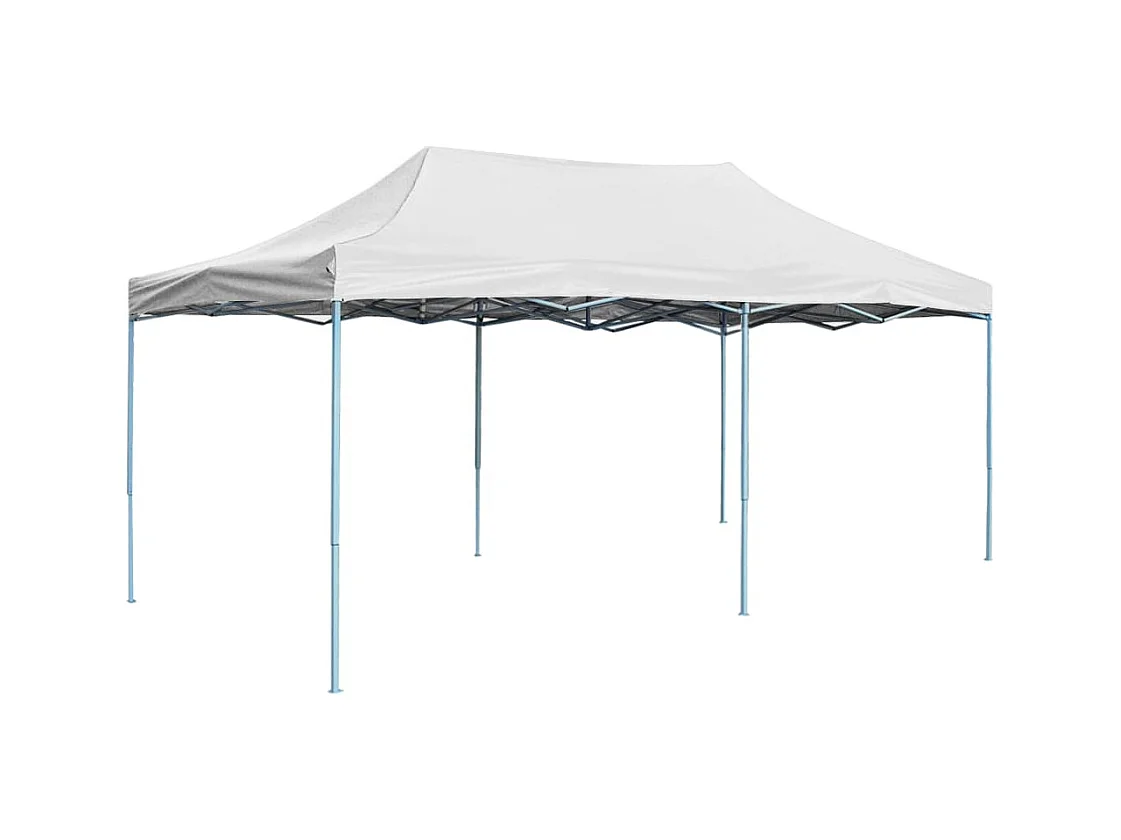 Carpa de recepción plegable profesional 3x6 m Acero Blanco