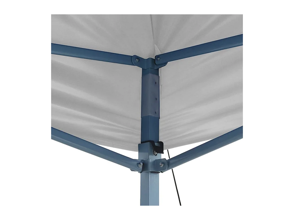 Carpa de recepción plegable profesional 3x6 m Acero Blanco