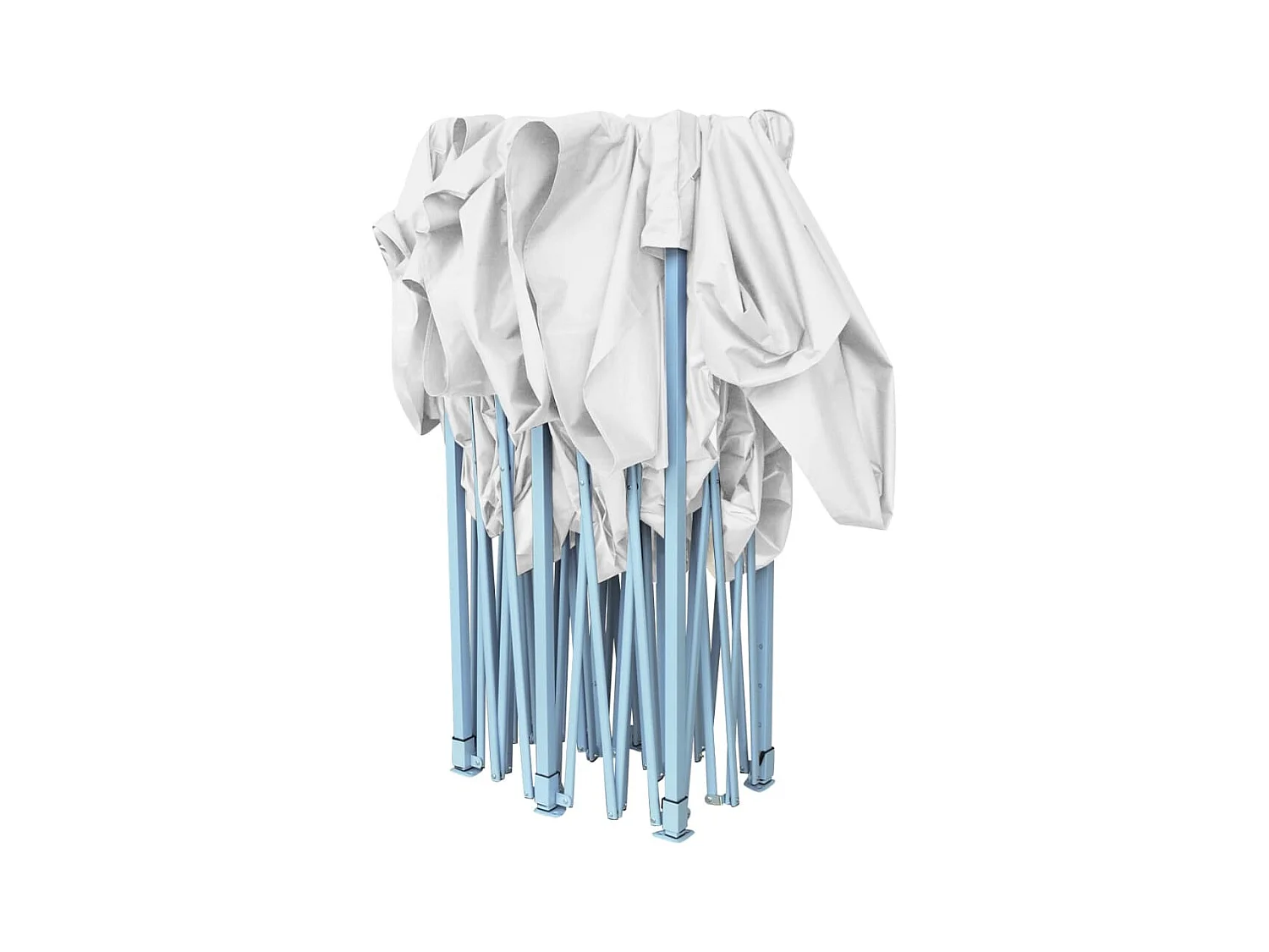 Carpa de recepción plegable profesional 3x6 m Acero Blanco