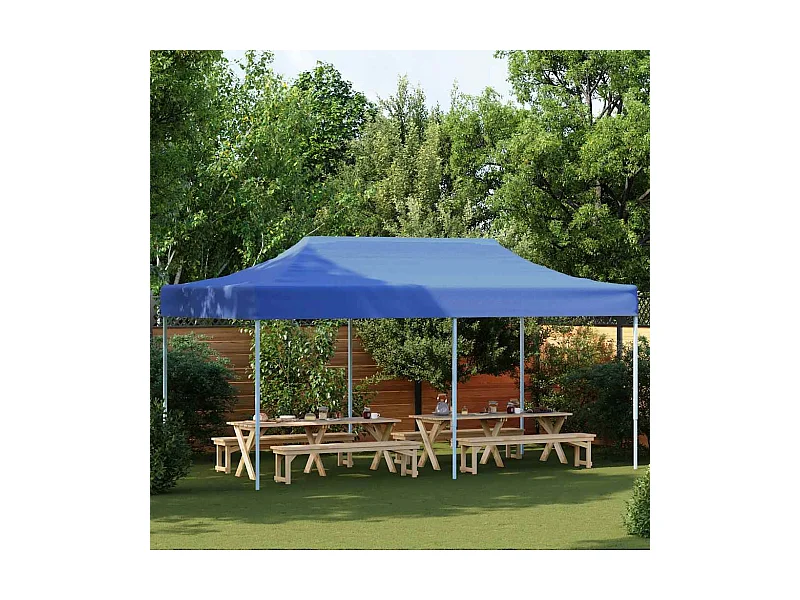 Tienda plegable 3 x 6 m Azul
