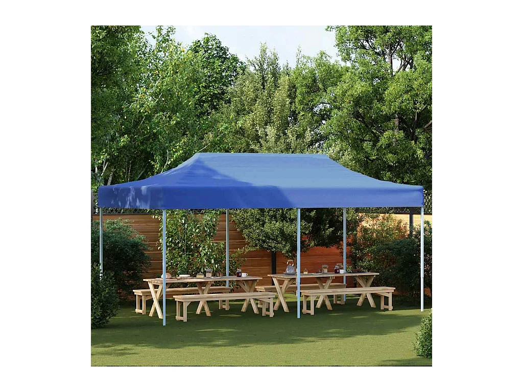 Tienda plegable 3 x 6 m Azul
