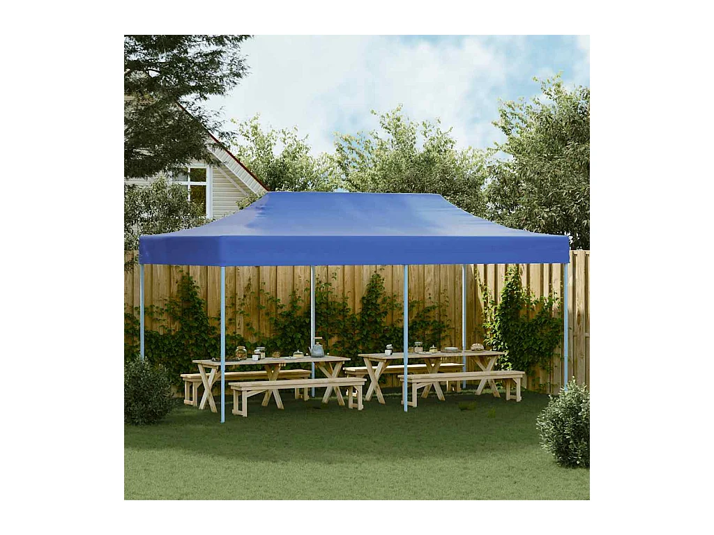 Tienda plegable 3 x 6 m Azul