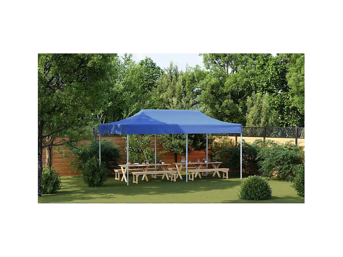 Tienda plegable 3 x 6 m Azul