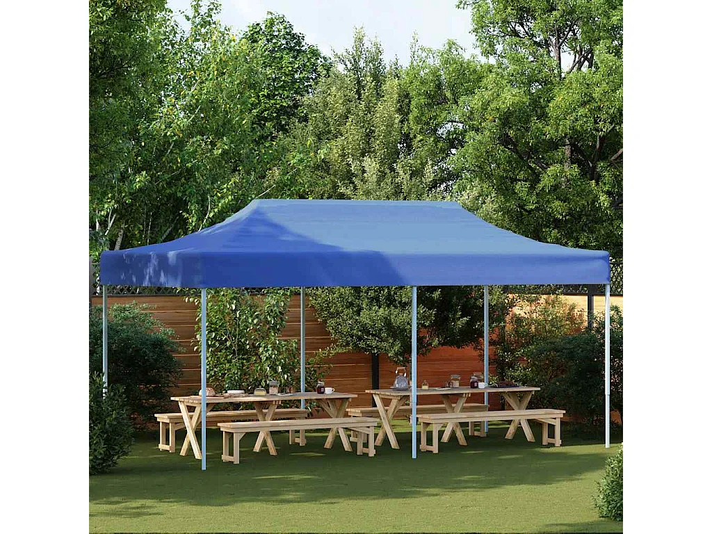 Tienda plegable 3 x 6 m Azul