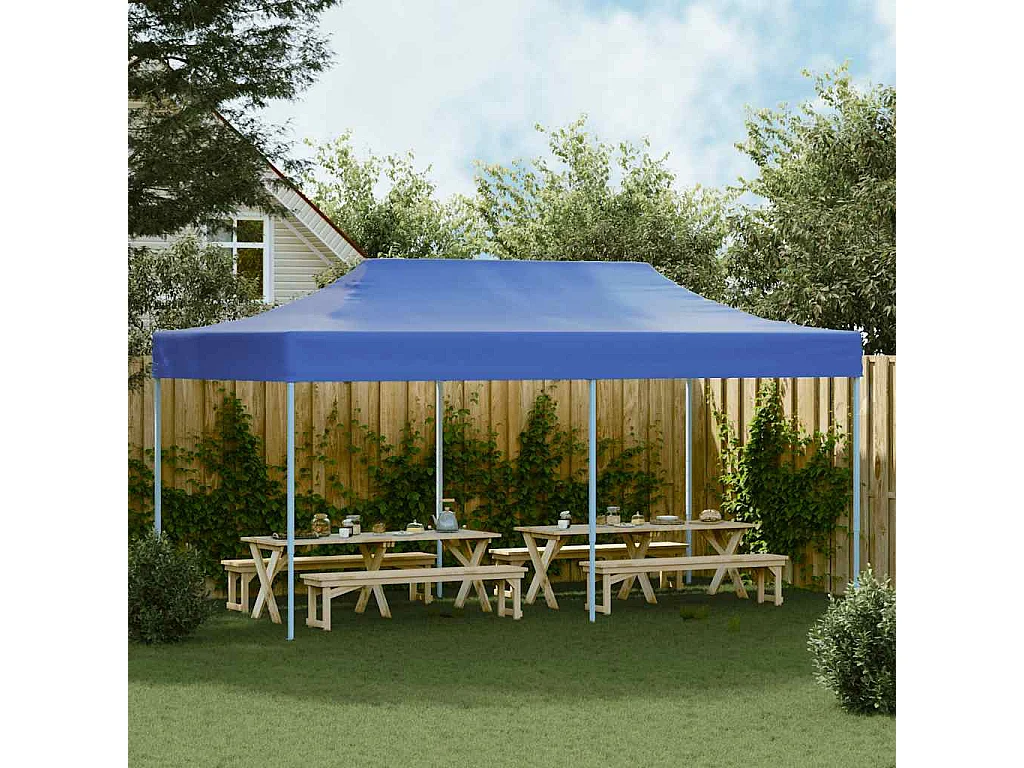 Tienda plegable 3 x 6 m Azul