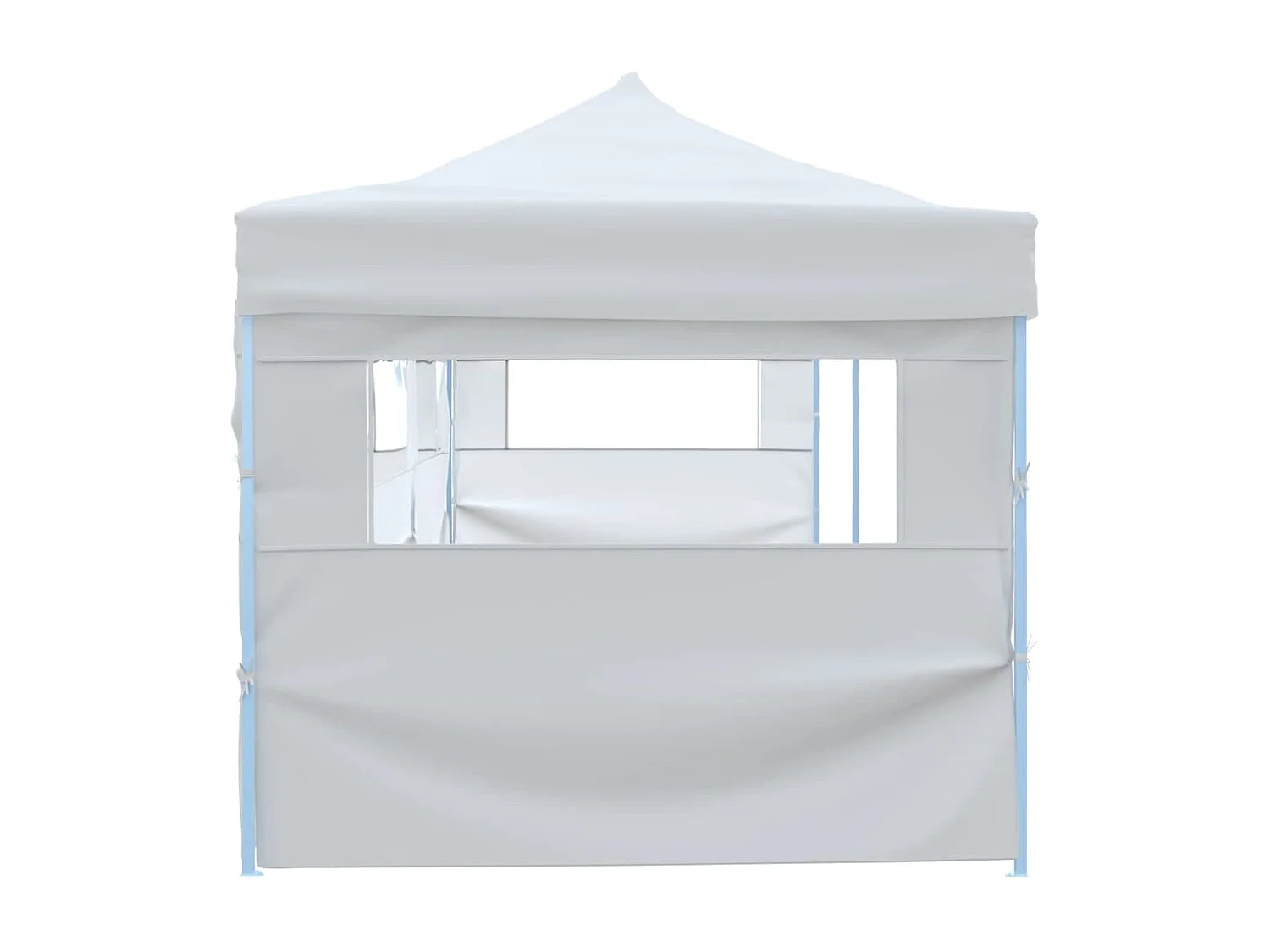 Carpa plegable para fiestas blanca de 3 x 9 m con 5 paredes