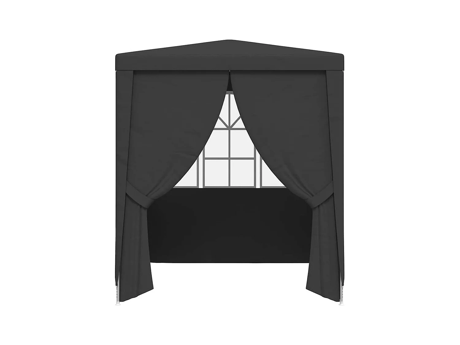 Carpa de recepción y paredes laterales 2x2 m Antracita 90 g/m²