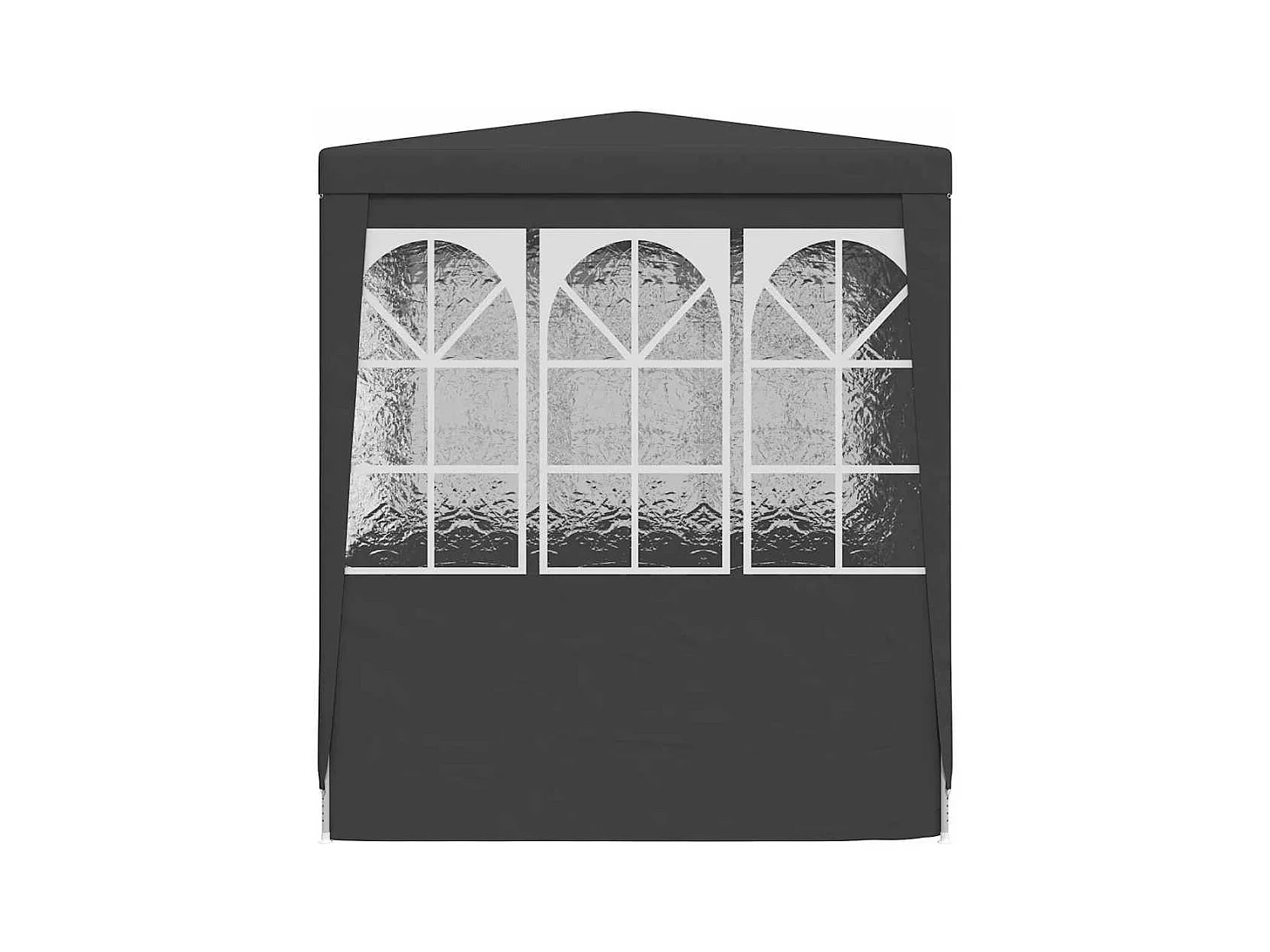 Carpa de recepción y paredes laterales 2x2 m Antracita 90 g/m²