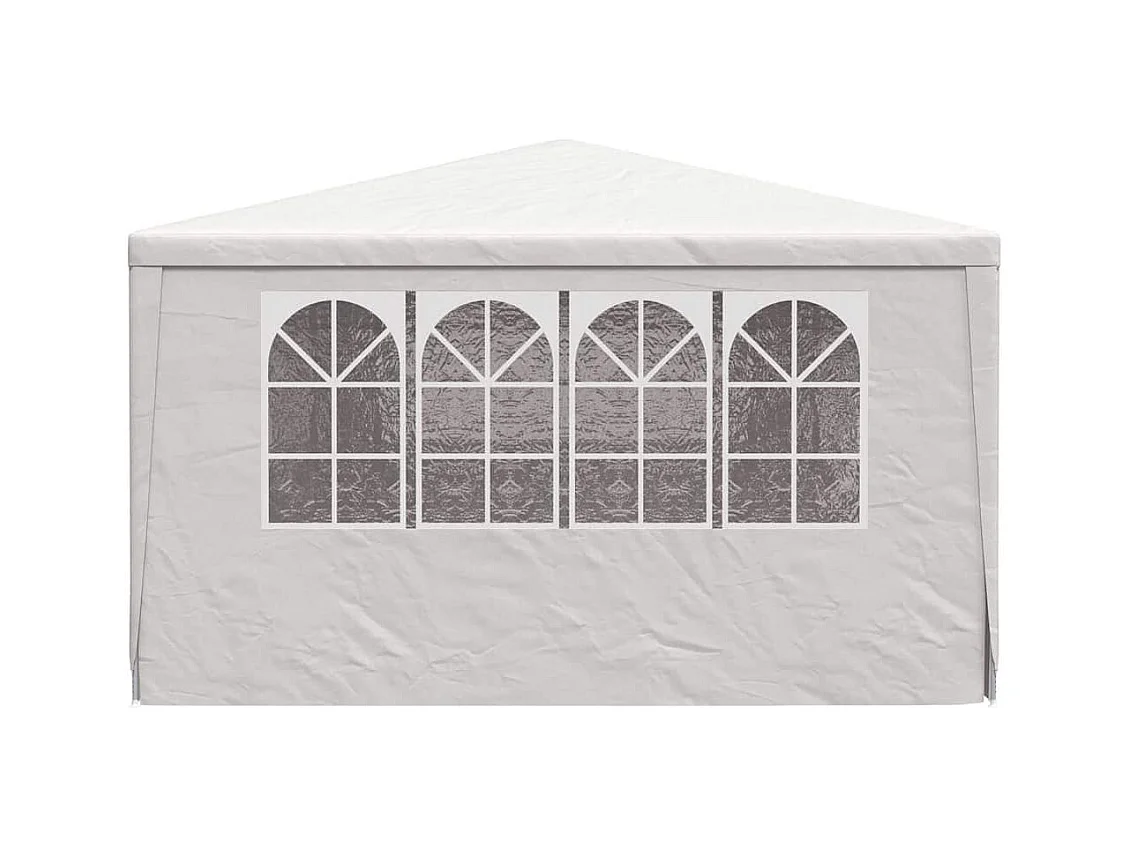 Carpa de recepción con paredes laterales 4x9 m Blanco 90 g/m²