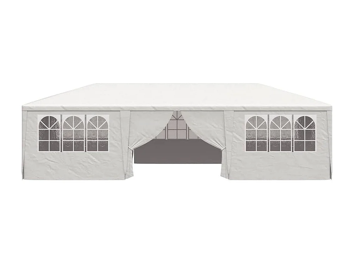Tenda per ricevimenti con pareti laterali 4x9 m Bianco 90 g/m²