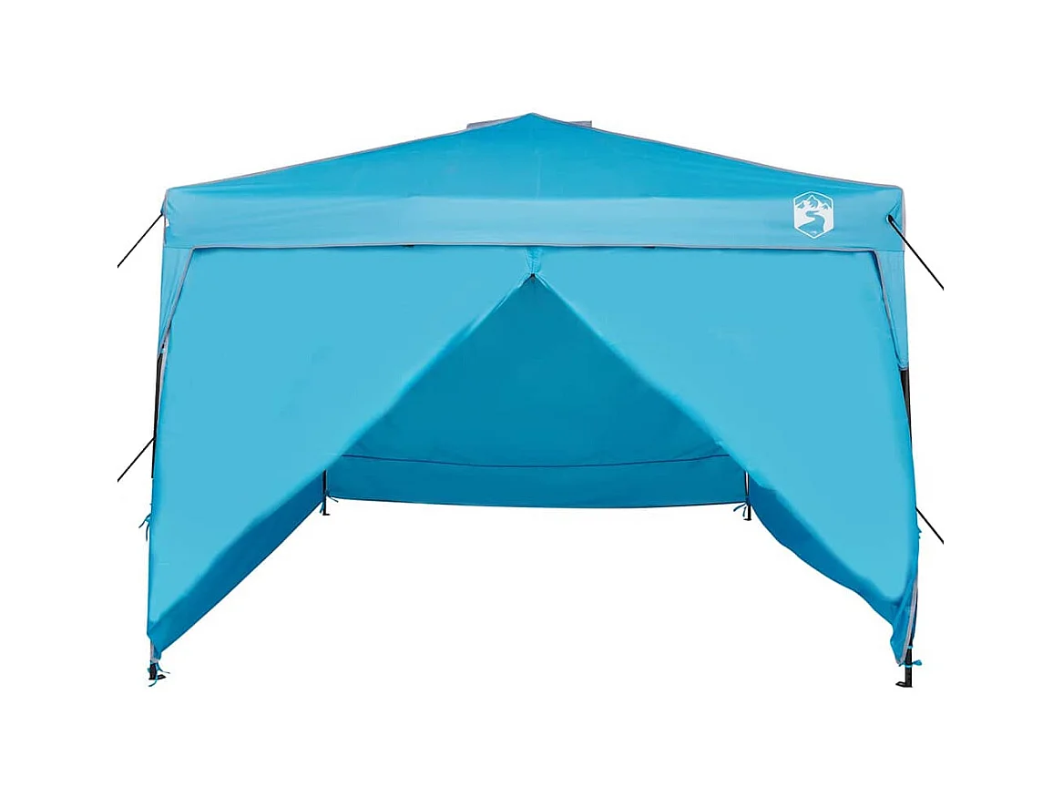 Tente à auvent pop-up Bleu 300 x 300 cm tissu