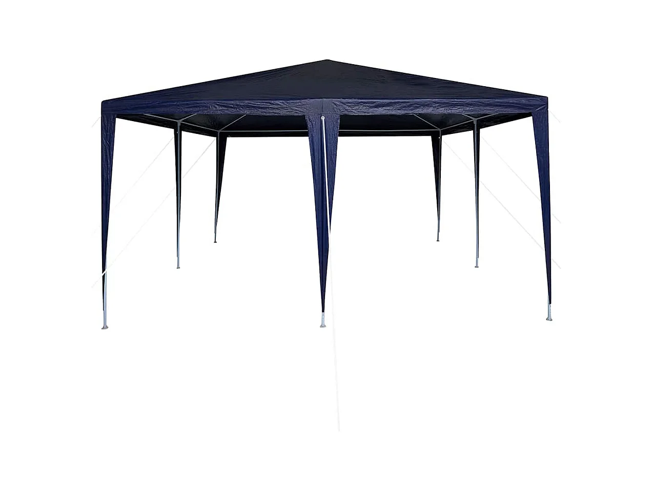 Carpa para fiestas azul y blanca 400 x 400 x 266 cm