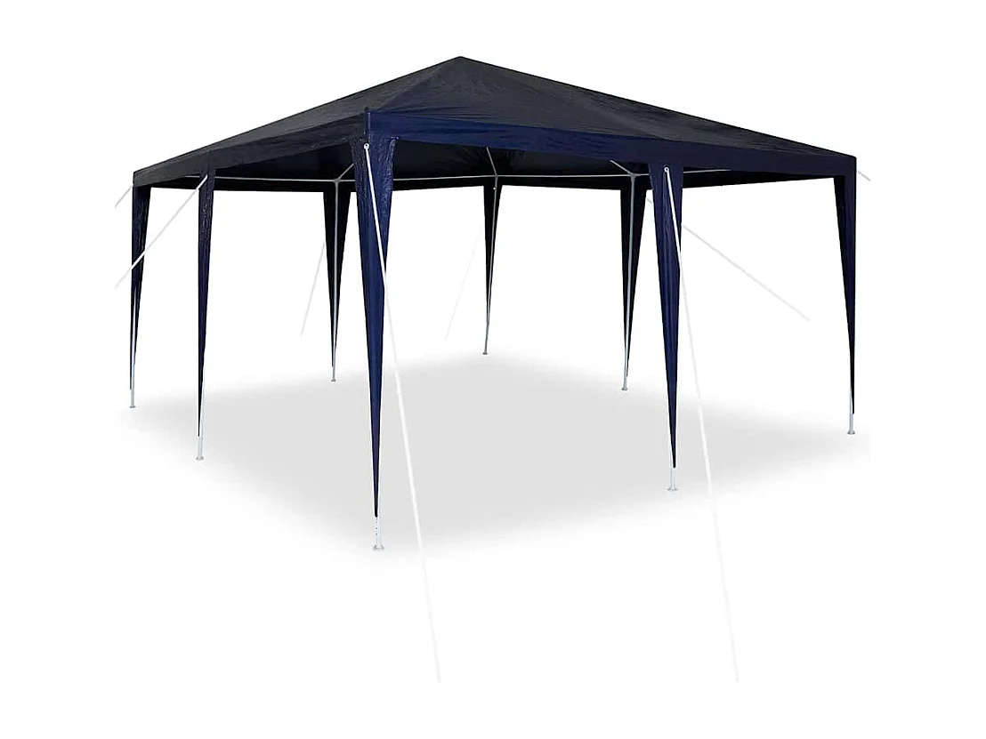 Carpa para fiestas azul y blanca 400 x 400 x 266 cm
