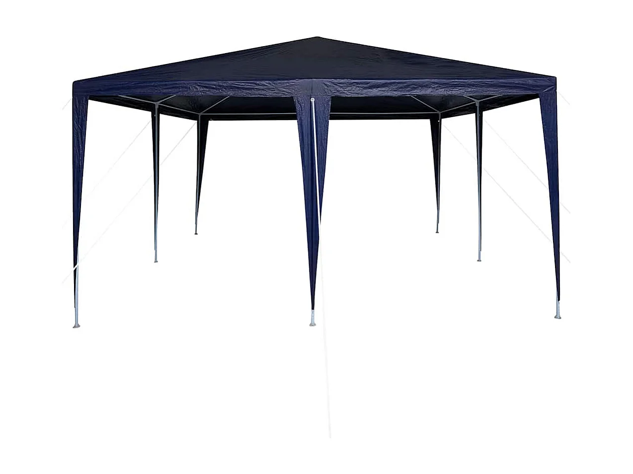 Blau-weißes Partyzelt 400 x 400 x 266 cm