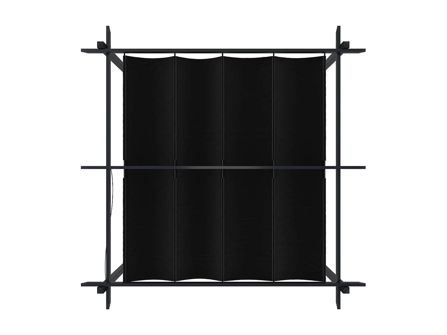 Gazebo da giardino con tetto retrattile 3x3 m Antracite