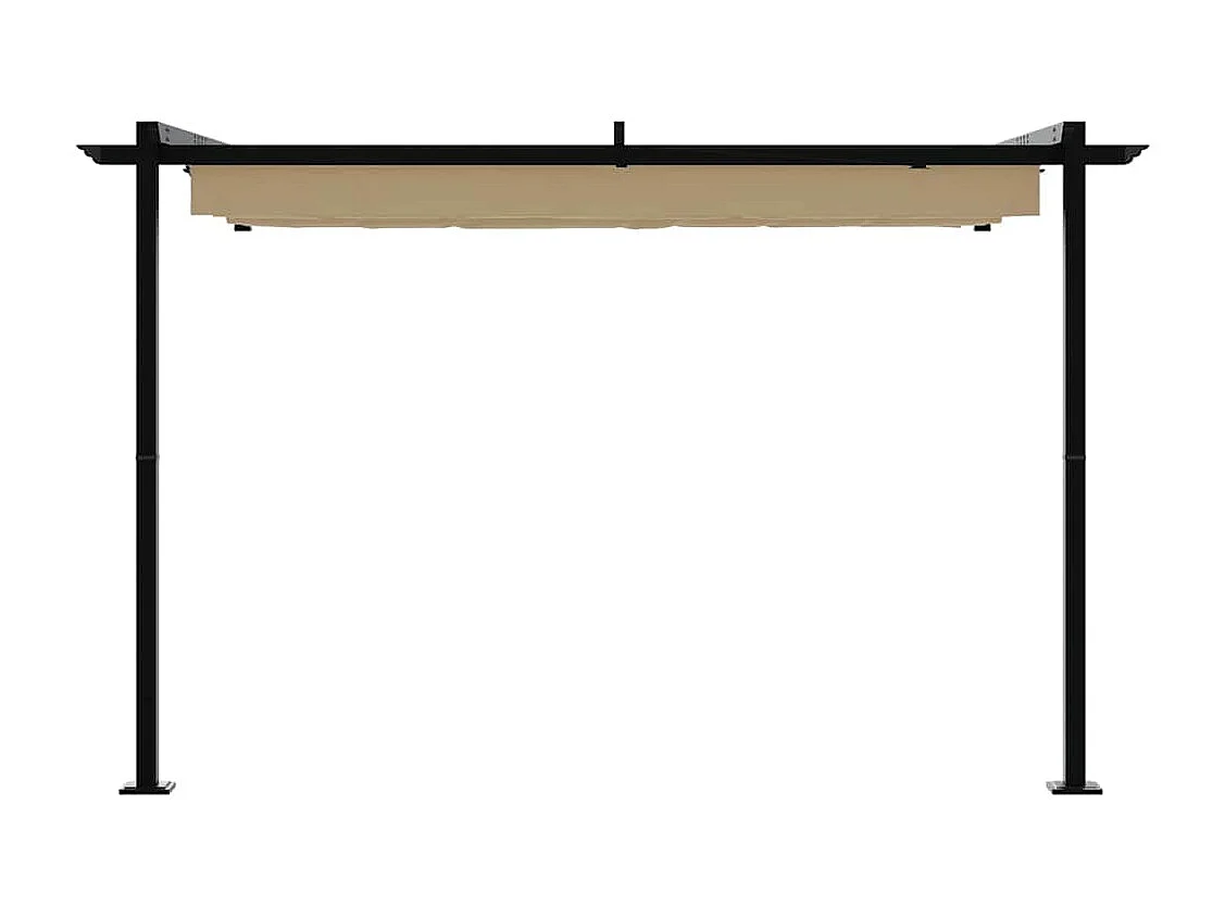 Gazebo mural Taupe Acier