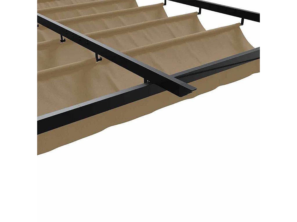 Gazebo mural Taupe Acier