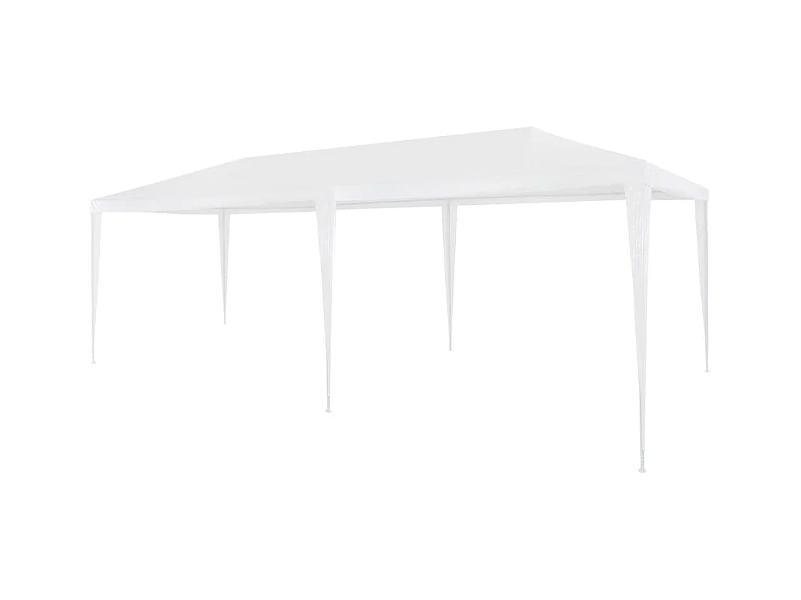 Carpa de recepción blanca de polietileno de 3 x 6 m
