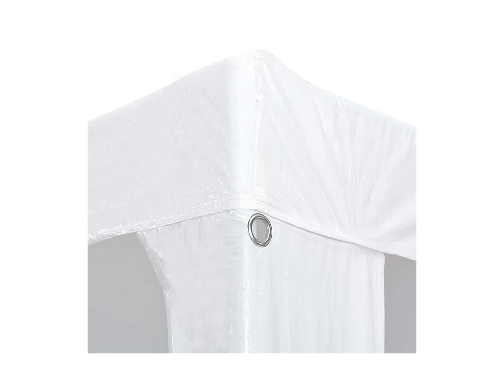 Carpa de recepción blanca de polietileno de 3 x 6 m