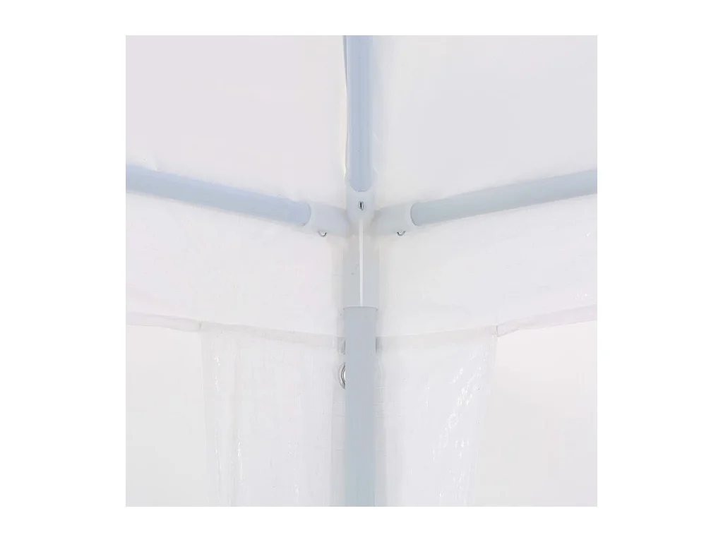 Carpa de recepción blanca de polietileno de 3 x 6 m