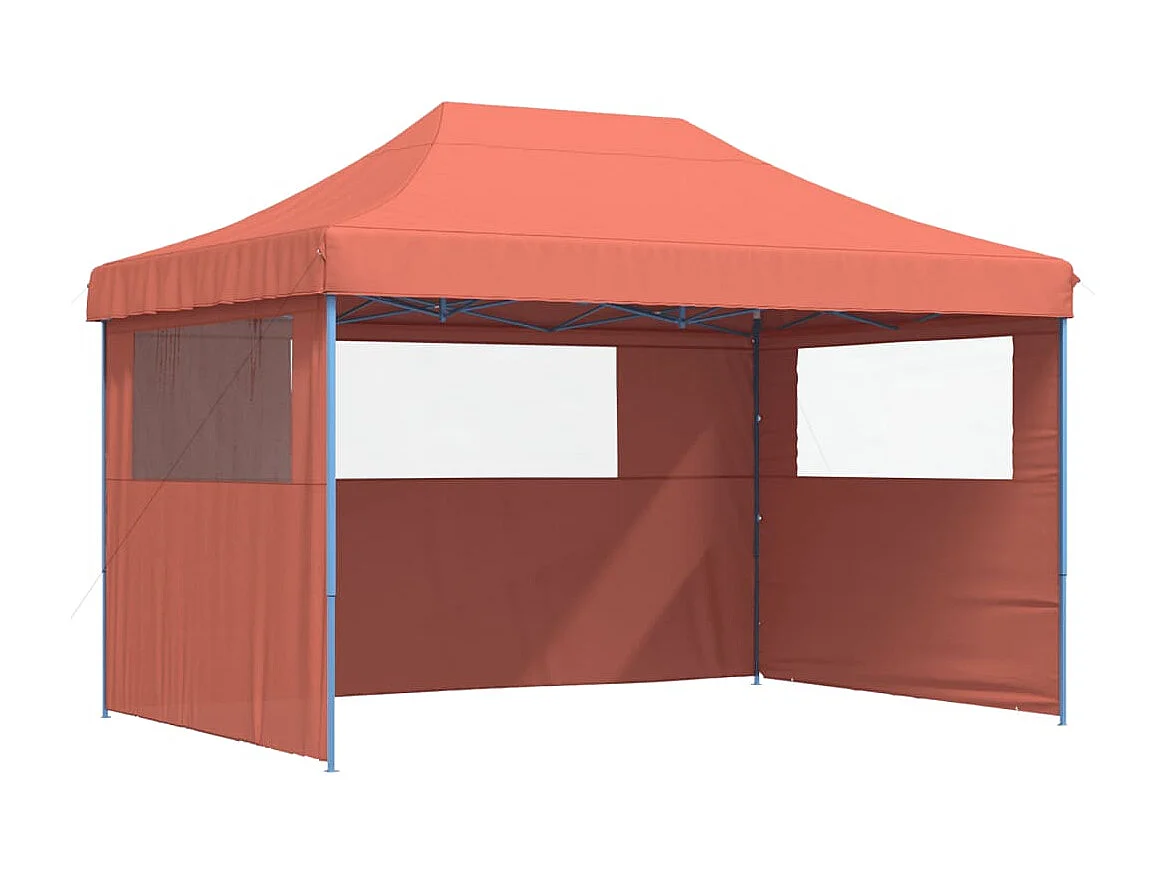 Carpa plegable para fiestas con 3 paredes laterales