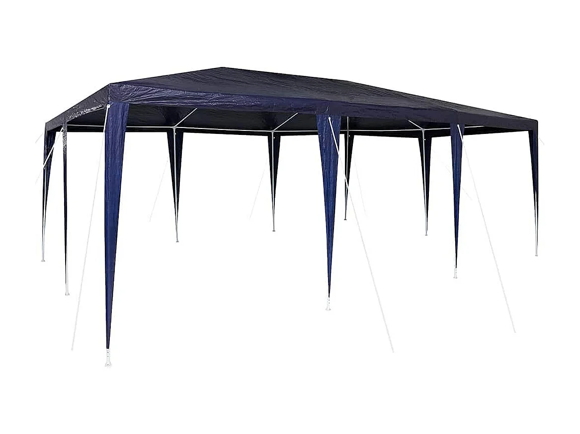 Blau-weißes Partyzelt 600 x 400 x 266 cm