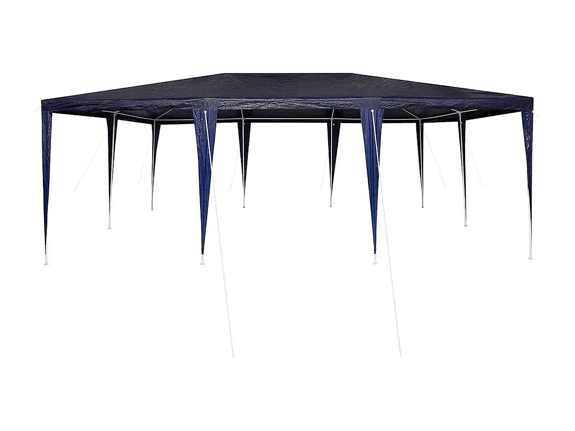 Blau-weißes Partyzelt 600 x 400 x 266 cm