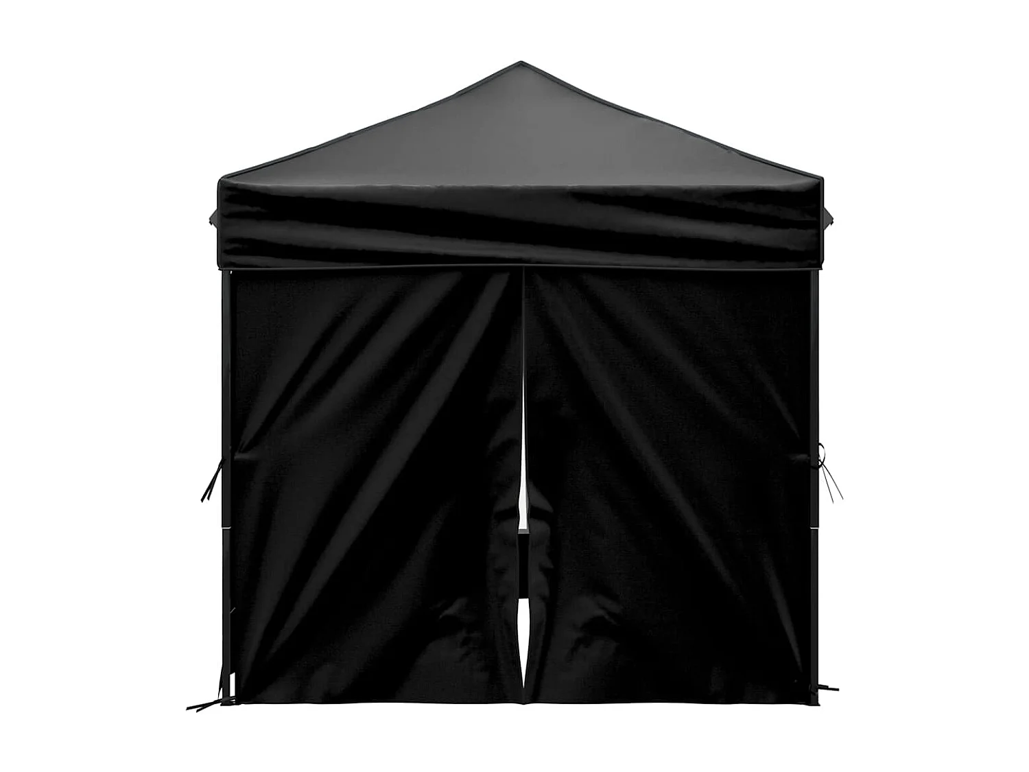 Carpa de recepción plegable con paredes Negra 2x2 m