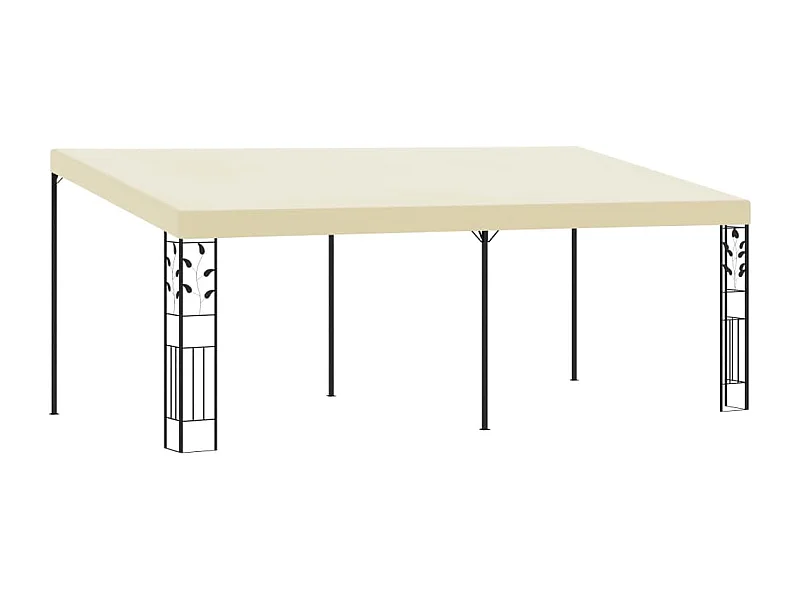 Belvédère à montage mural 6x3x2,5 m Crème