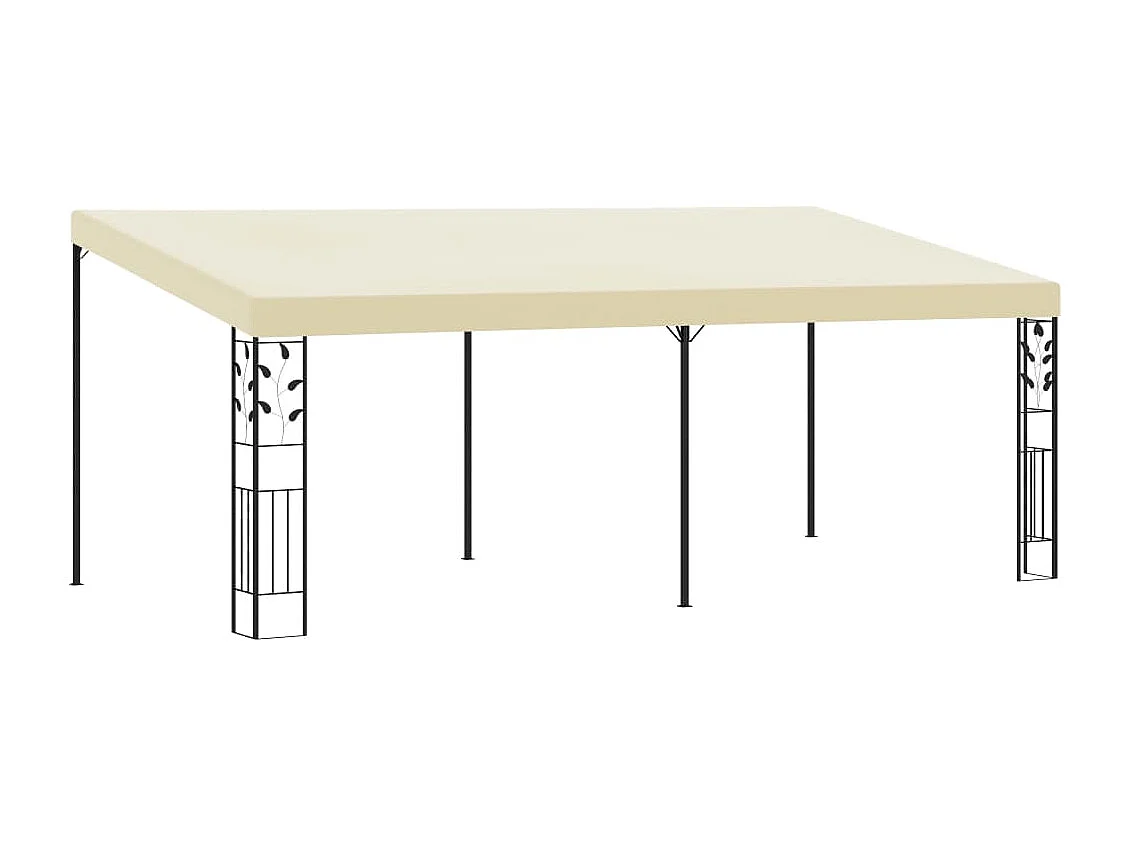 Belvédère à montage mural 6x3x2,5 m Crème