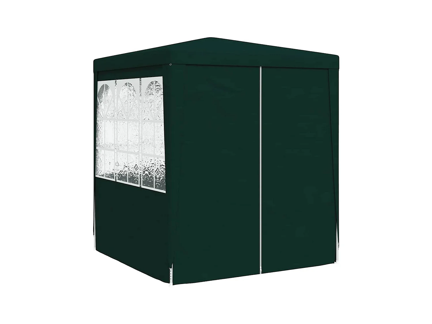 Carpa de recepción con paredes laterales 2x2 m Verde 90 g/m²