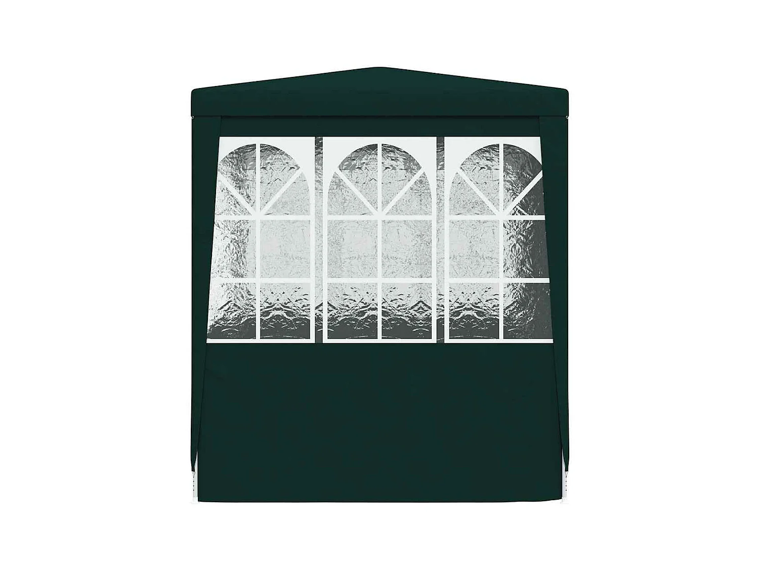 Carpa de recepción con paredes laterales 2x2 m Verde 90 g/m²