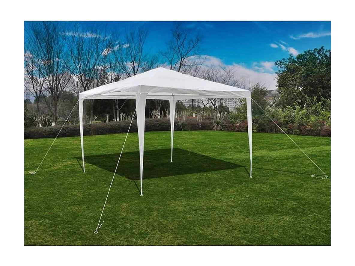 Cenador de jardín con techo piramidal 3x3 m