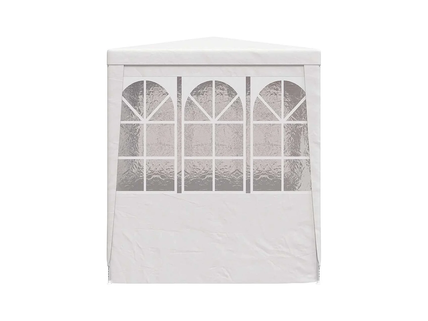 Carpa de recepción con paredes laterales 2x2 m Blanco 90 g/m²