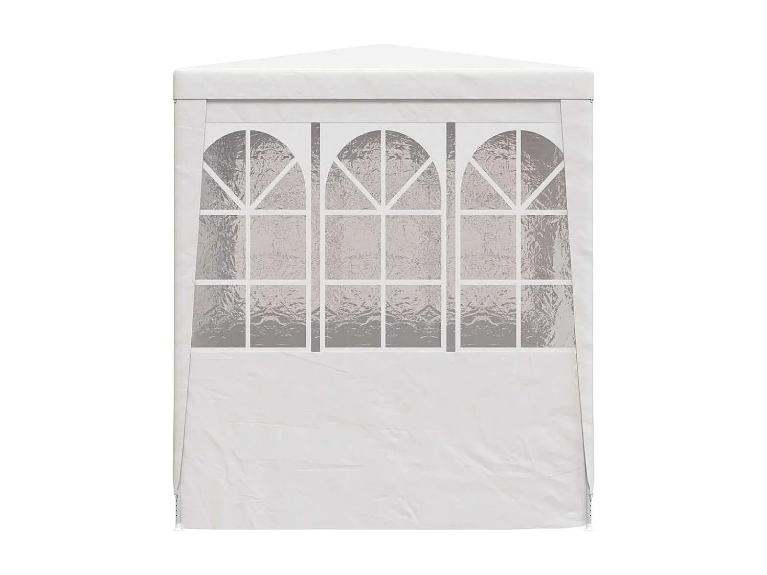 Tenda per ricevimenti con pareti laterali 2x2 m Bianco 90 g/m²