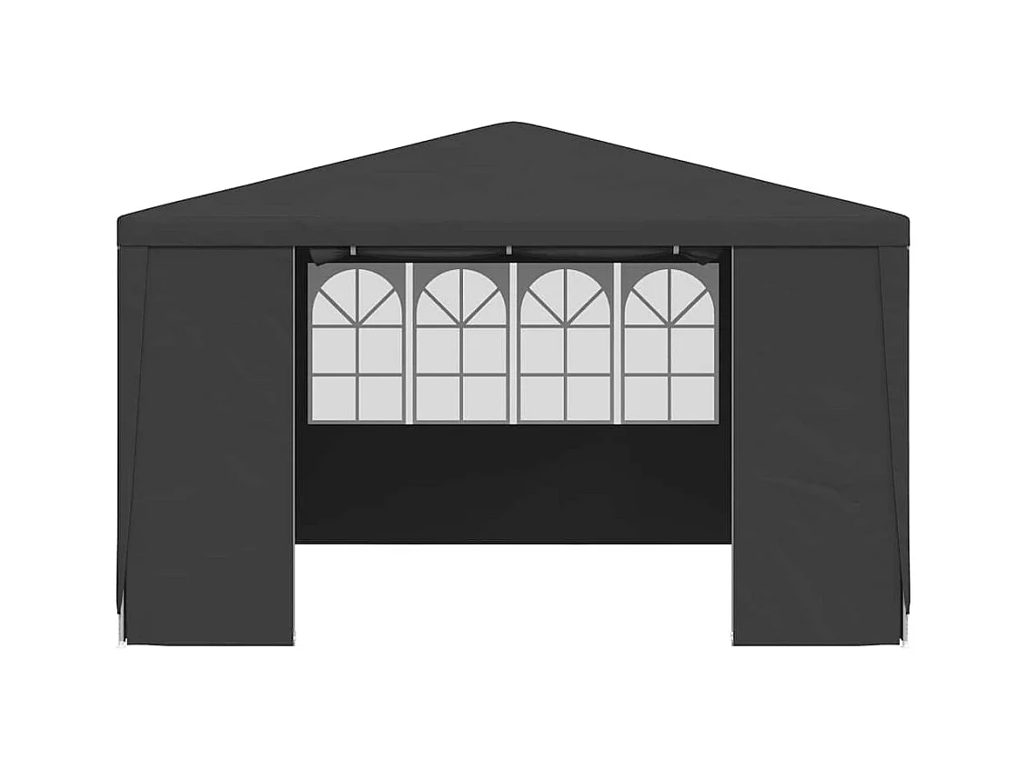 Carpa de recepción y paredes laterales 4x4 m Antracita 90 g/m²