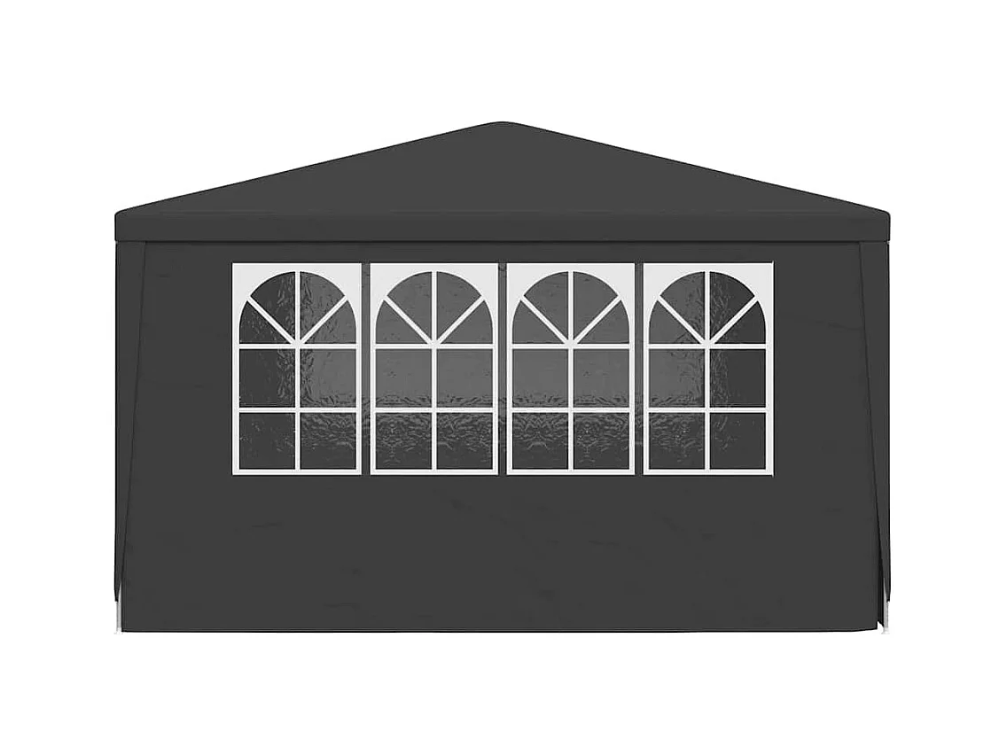 Carpa de recepción y paredes laterales 4x4 m Antracita 90 g/m²