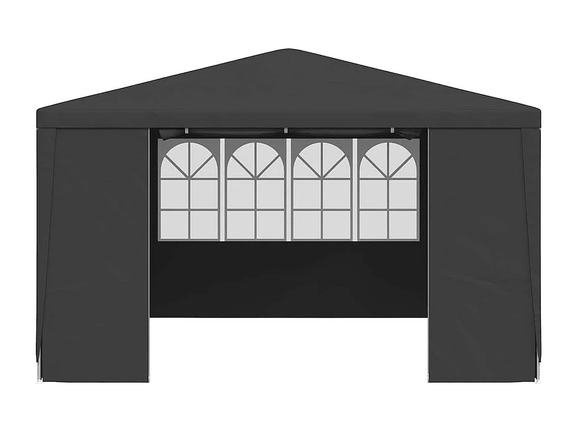 Carpa de recepción y paredes laterales 4x4 m Antracita 90 g/m²