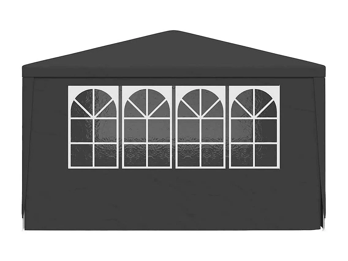 Carpa de recepción y paredes laterales 4x4 m Antracita 90 g/m²