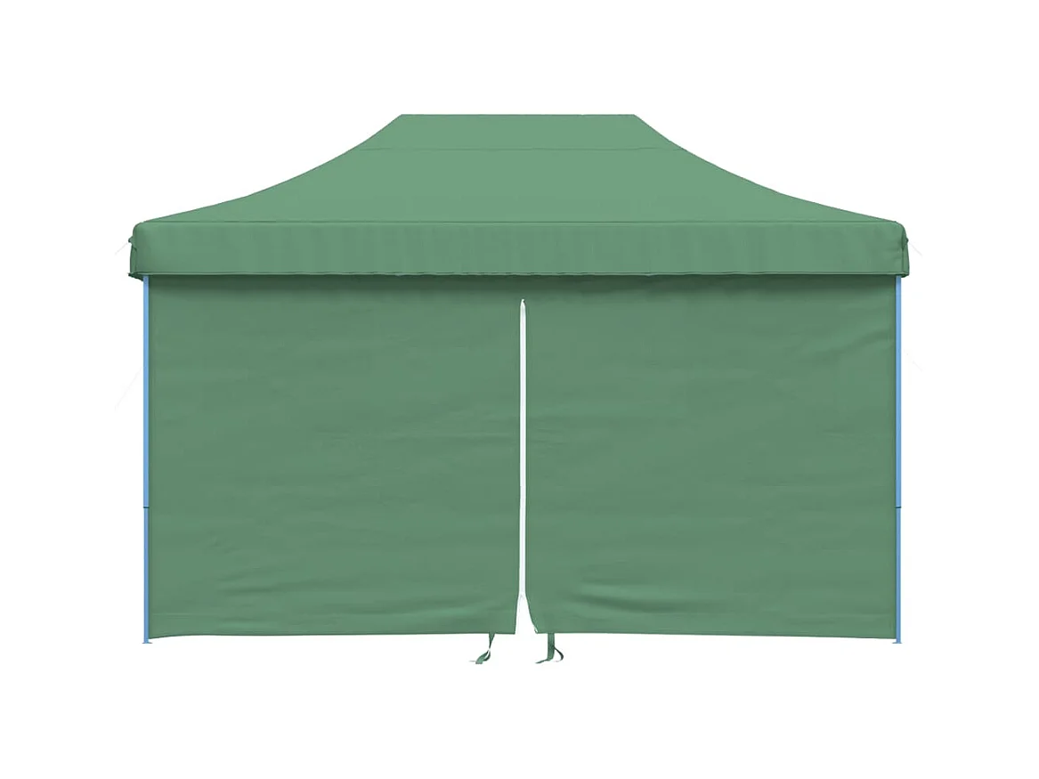 Carpa de recepción plegable emergente de 4 lados de color verde