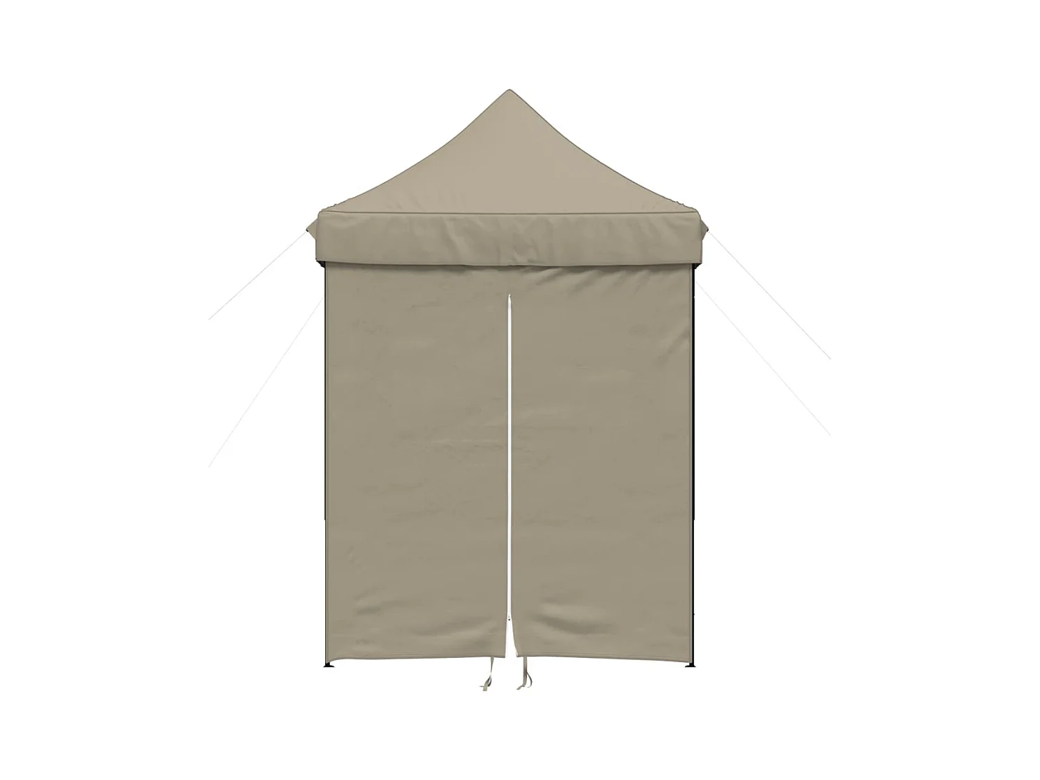 Einziehbares, faltbares Empfangszelt mit 4 Seitenwänden in Taupe