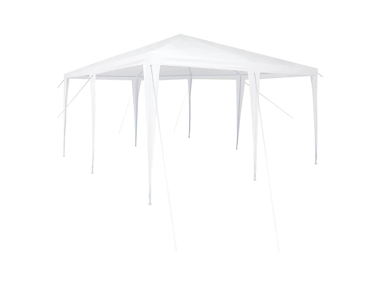 Carpa para fiestas blanca 400 x 400 x 266 cm Poliéster y acero