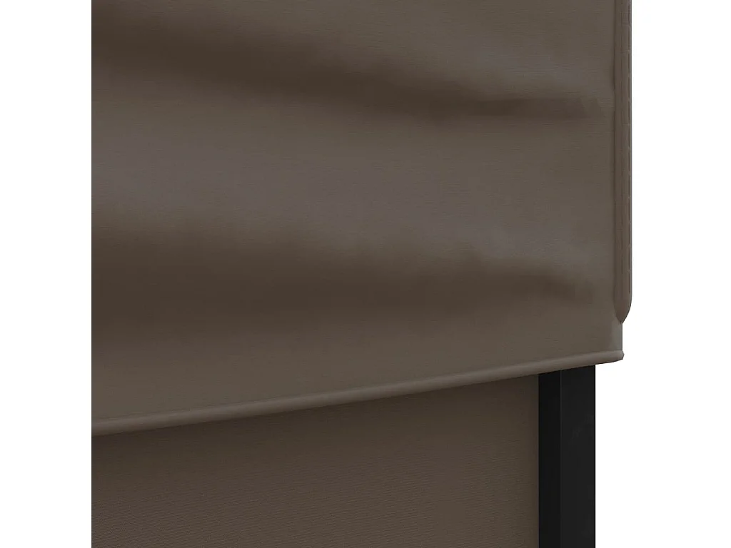 Carpa de recepción plegable con paredes Taupe 2x2 m