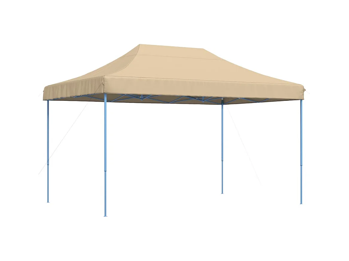 Carpa de recepción plegable retráctil beige 440x292x315 cm
