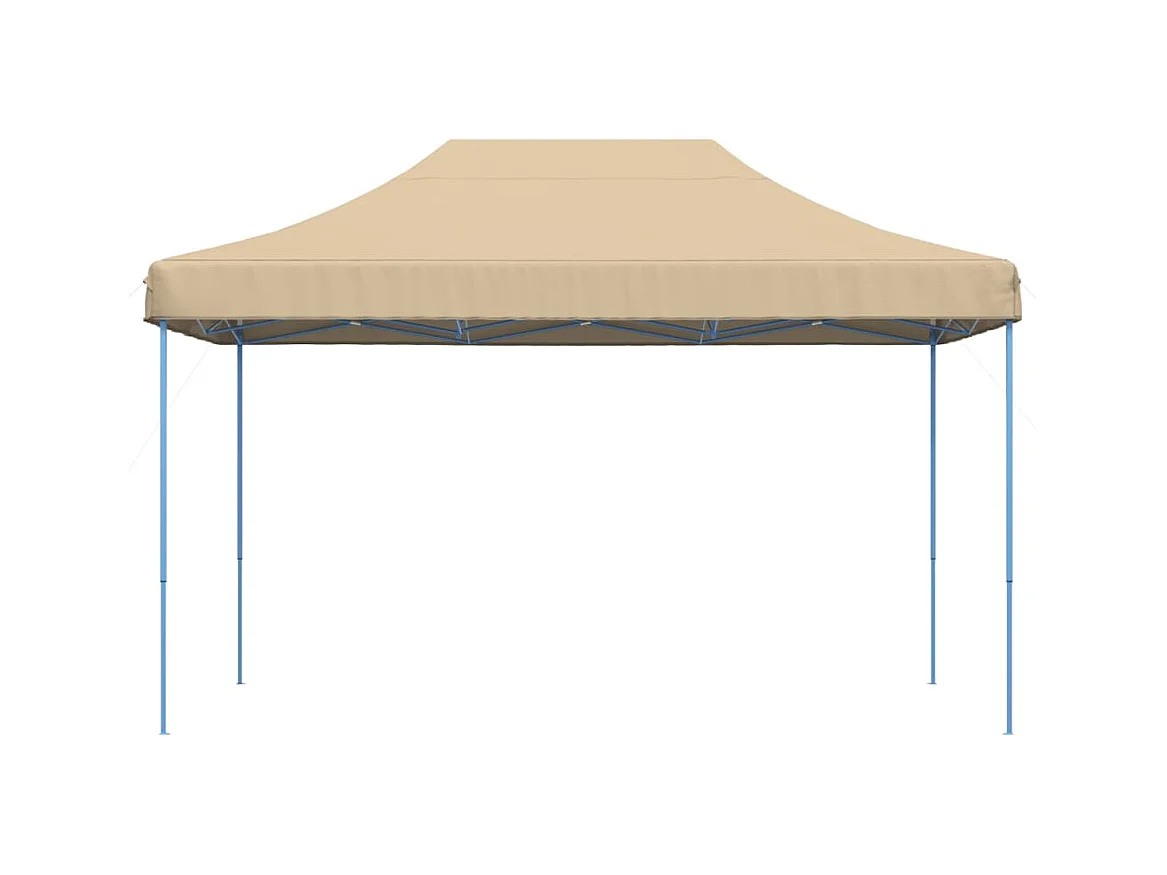 Carpa de recepción plegable retráctil beige 440x292x315 cm