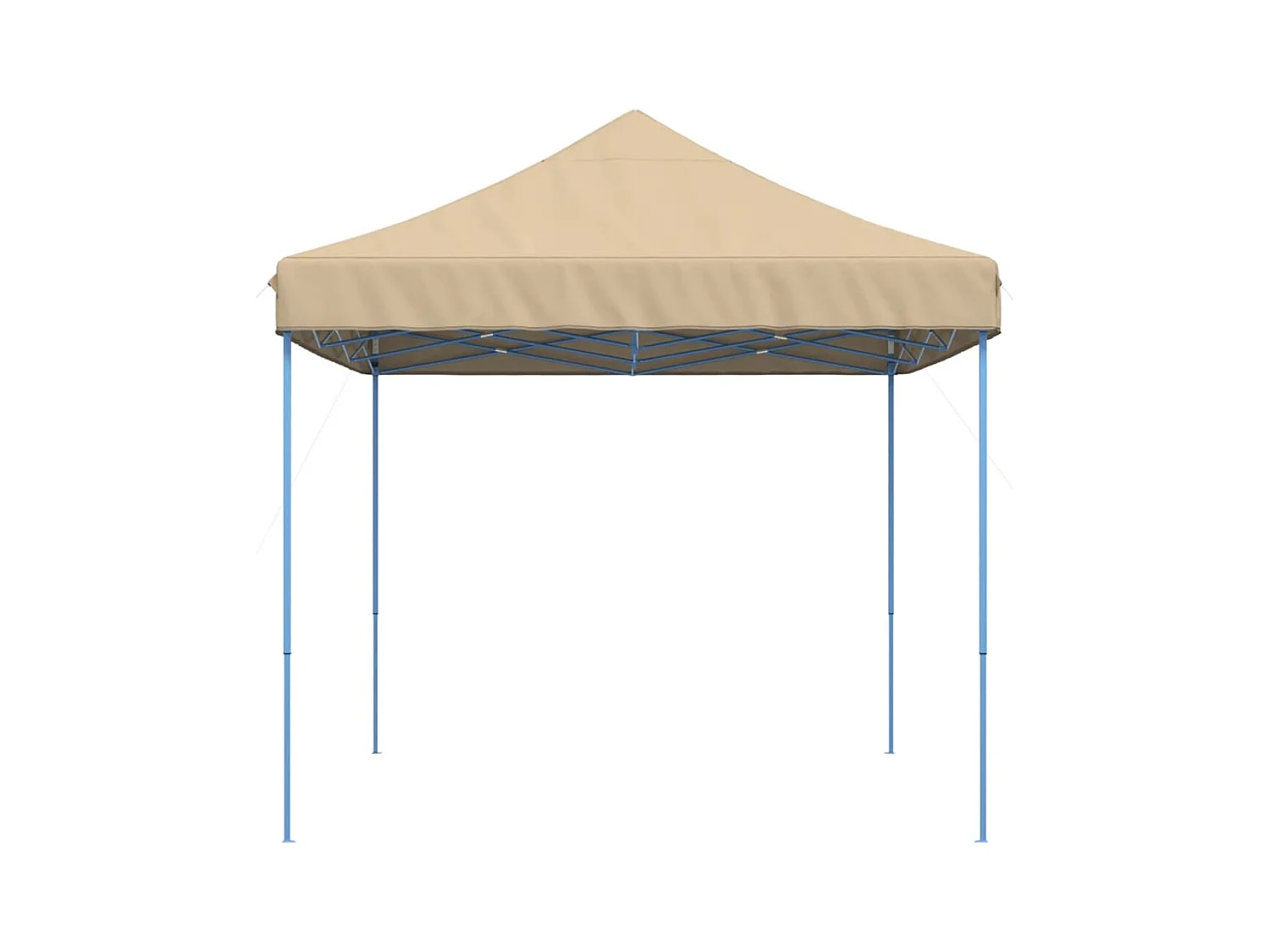 Carpa de recepción plegable retráctil beige 440x292x315 cm