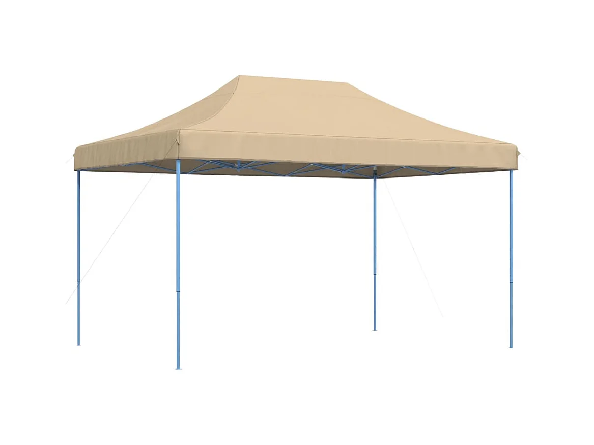 Carpa de recepción plegable retráctil beige 440x292x315 cm