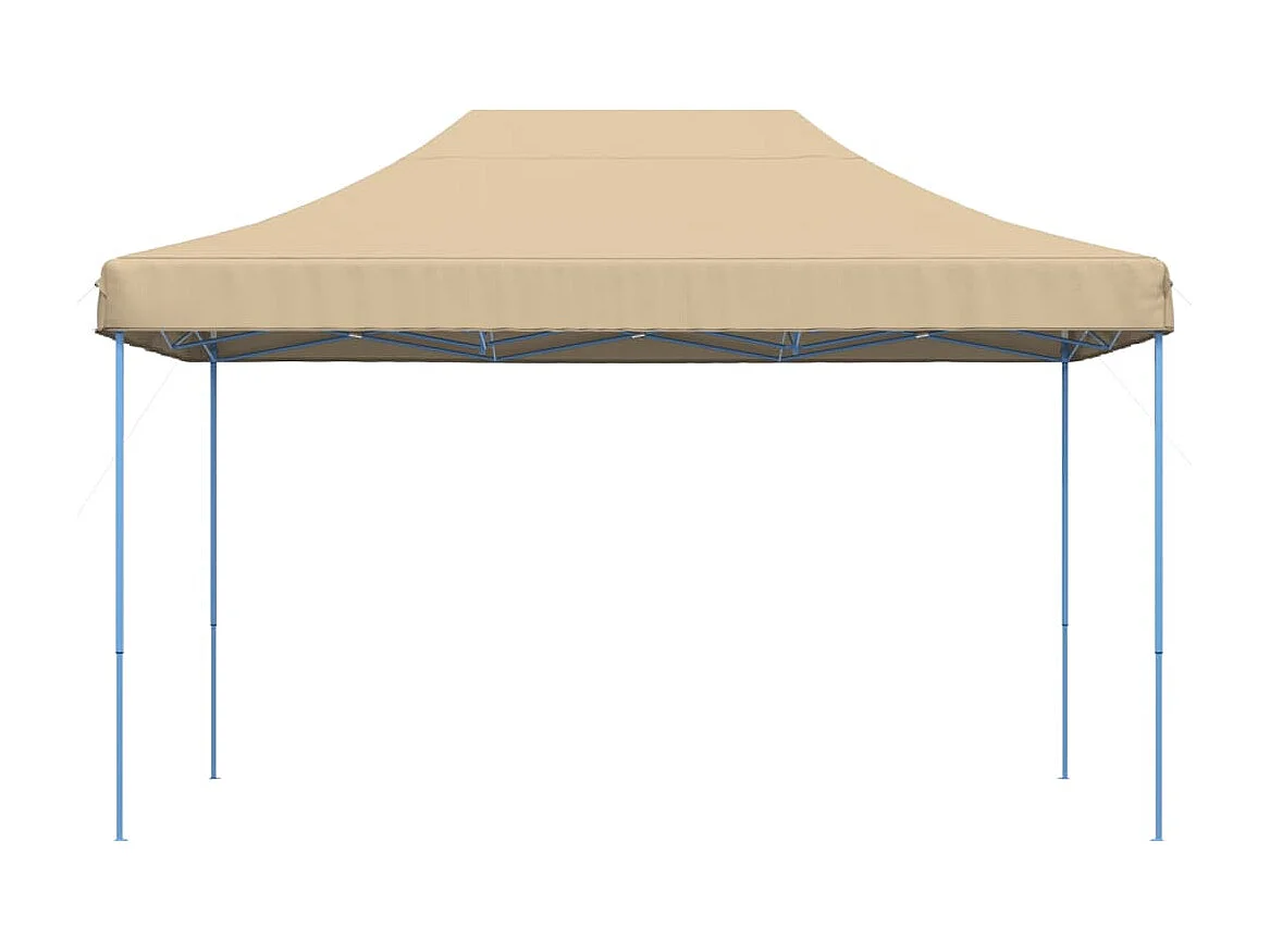 Carpa de recepción plegable retráctil beige 440x292x315 cm