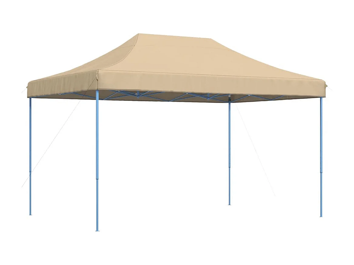 Carpa de recepción plegable retráctil beige 440x292x315 cm